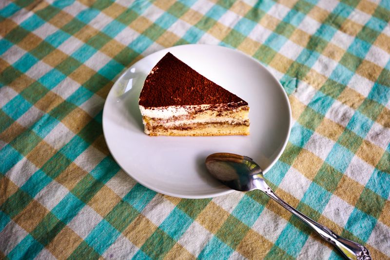 Tiramisu dessert at Pizza luce