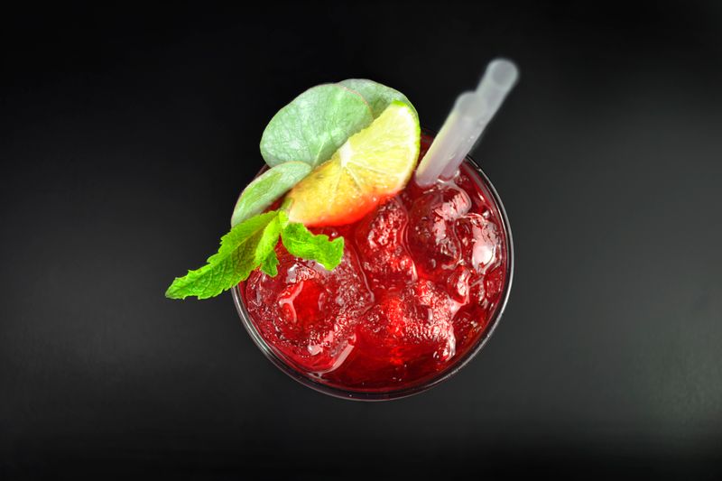Italian soda drink at pizzaluce