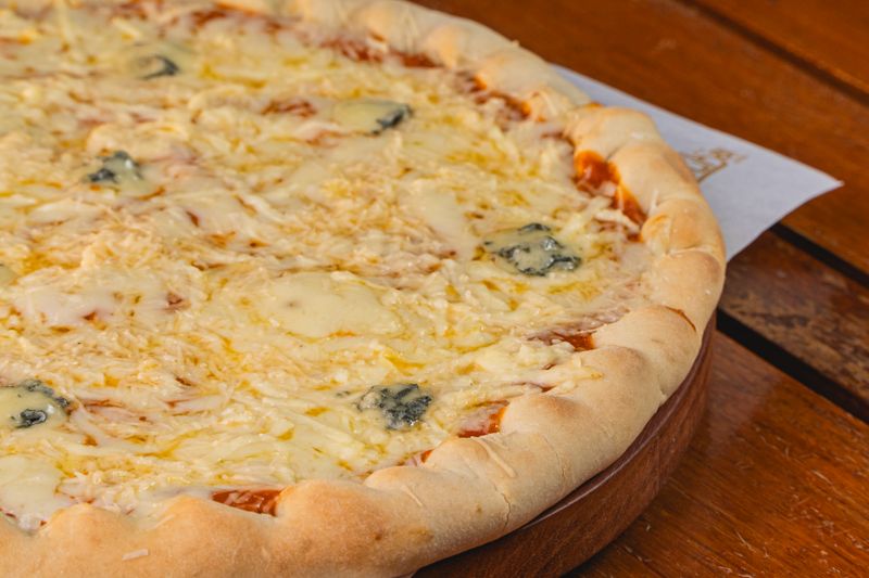 Truffle mushroom white pizza from luce pizza